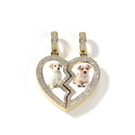 Broken Heart Custom Photo Pendant