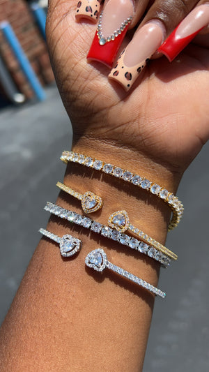 Tennis Bracelet & Bangle Set