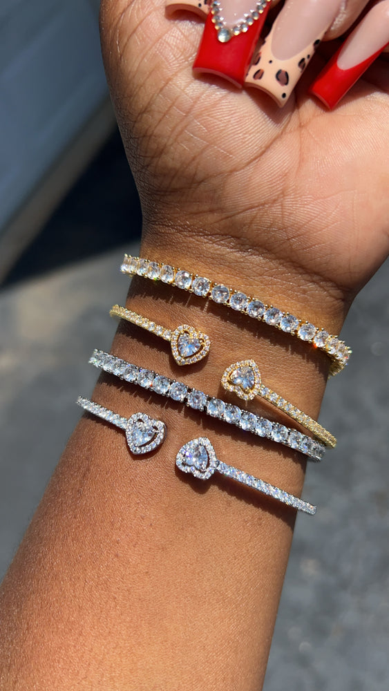 Tennis Bracelet & Bangle Set