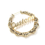 Personalized Bamboo Earrings