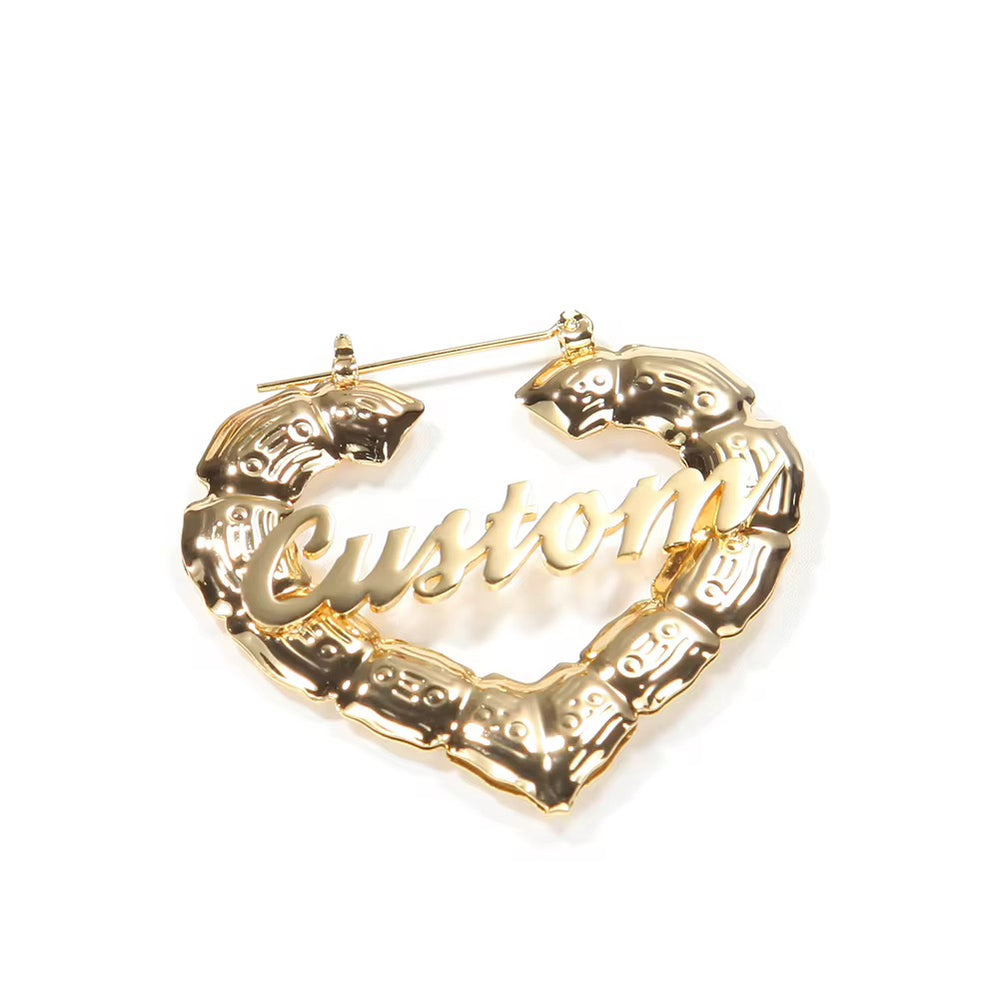 Personalized Bamboo Earrings