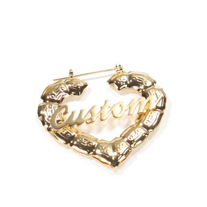 Personalized Bamboo Earrings