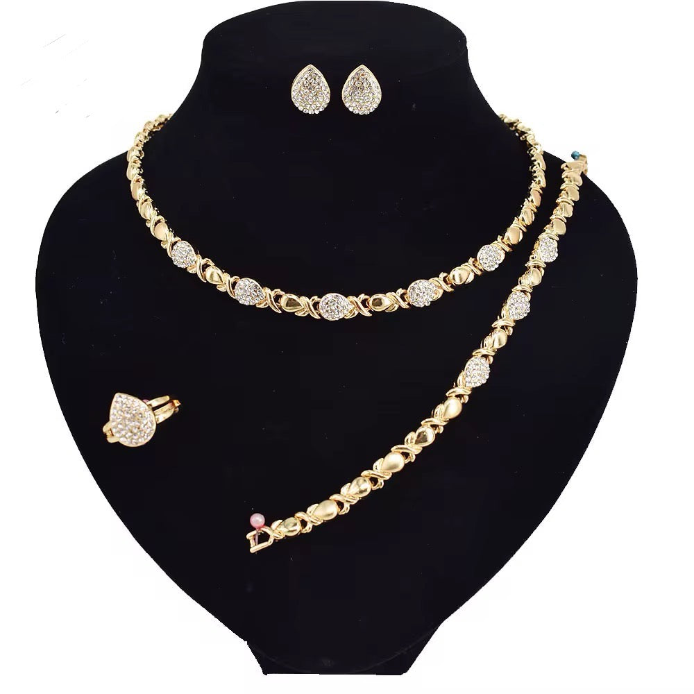 Raindrop 4pc Necklace Set