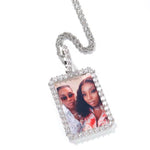 Rectangle Style Photo Pendant