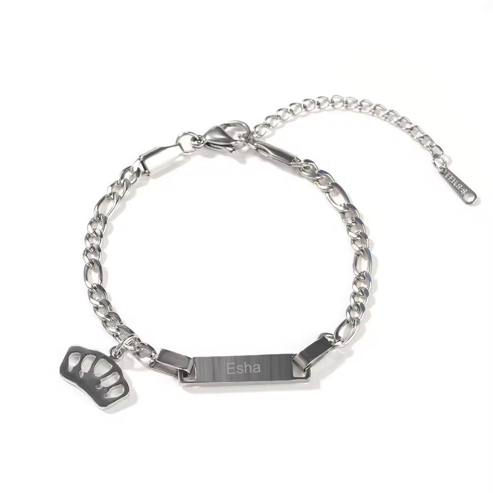 Dainty Personalized Anklet Nameplate