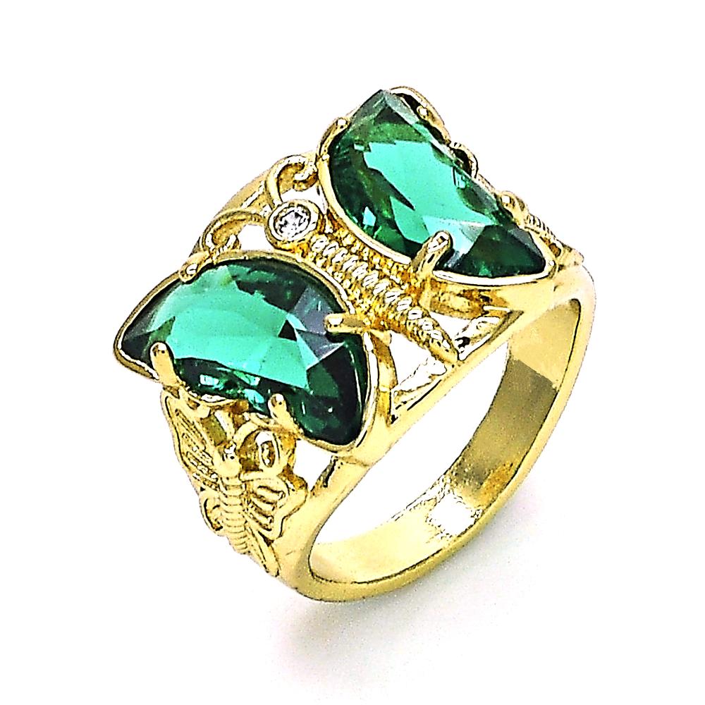 Radiant Gold-Layered Rings