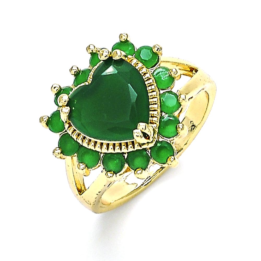 Radiant Gold-Layered Rings