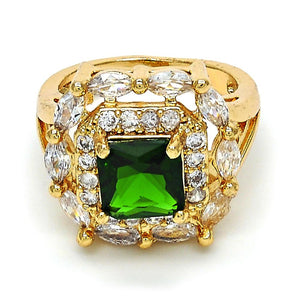 Radiant Gold-Layered Rings