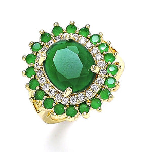Radiant Gold-Layered Rings