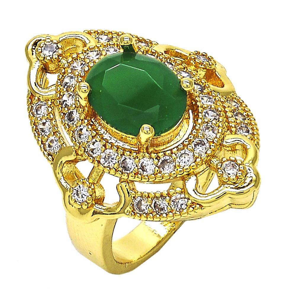 Radiant Gold-Layered Rings