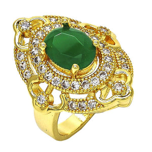 Radiant Gold-Layered Rings