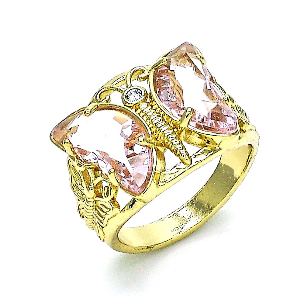 Radiant Gold-Layered Rings