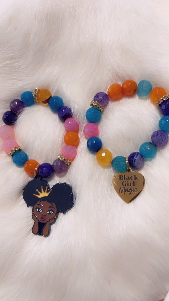 Afro Girl Single Bracelet