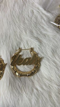 Load and play video in Gallery viewer, Personalized Bamboo Earrings
