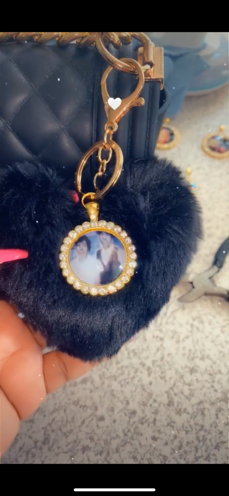 Picture Keychain Pompom