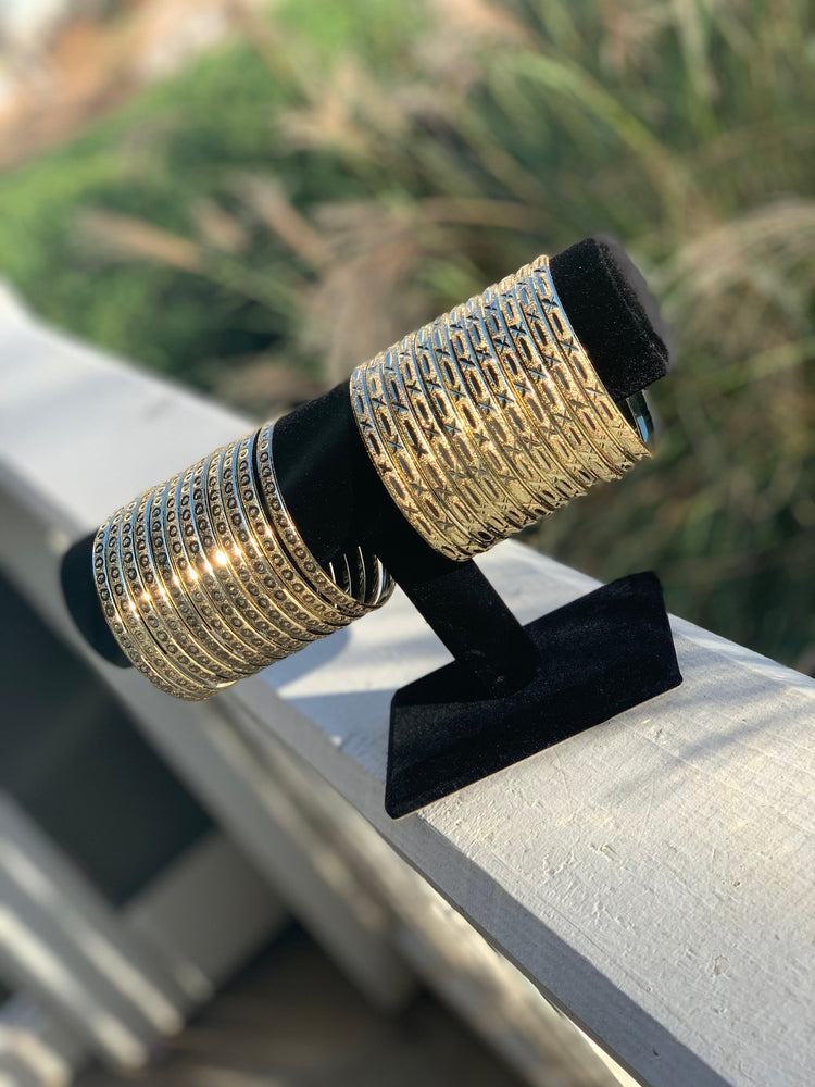 Large Adult Gold Bangles