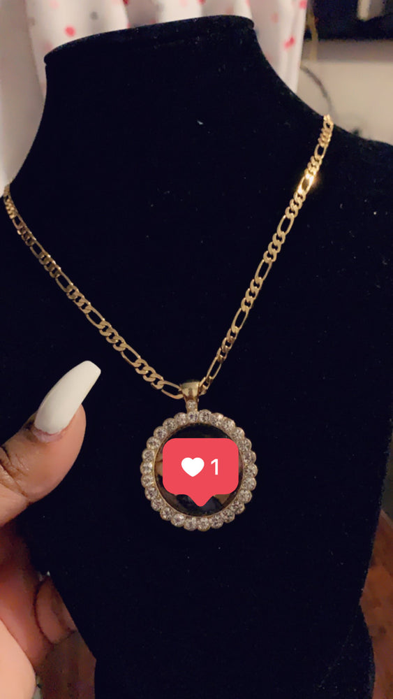 Gold Filled Figaro Picture Necklace